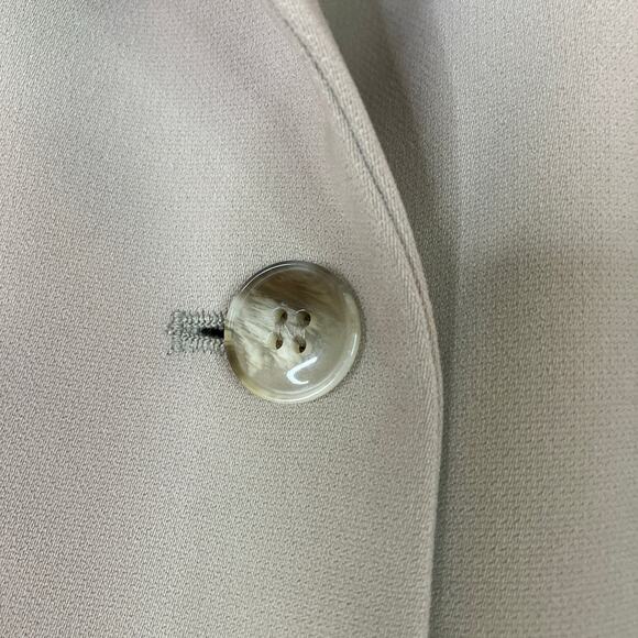 Gallery | Beige 100% Polyester Trench Coat w/ Belt Machine Wash Womens Large - Picture 3 of 9